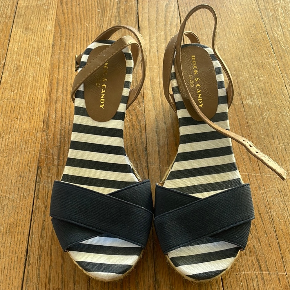 Rock & Candy by ZiGi size 7 nautical wedges.
